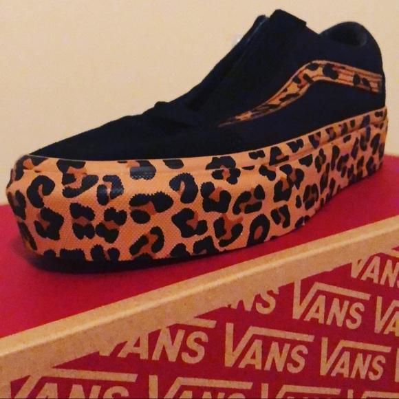 Vans Old Skool Platform Leopard - Picture 1 of 1